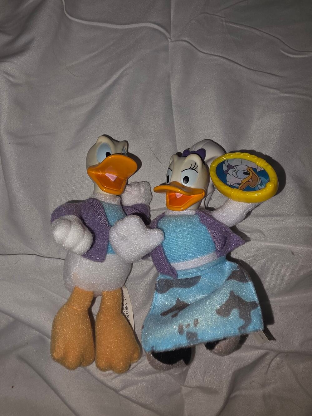 2001 Disney House of Mouse Donald & Daisy Duck McDonald's Plush Lo
